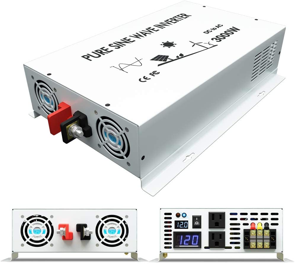 Inverter Pure Sine Wave 60Hz 120V 3000W - Inverter Daya Gelombang Sinus Murni 3000W