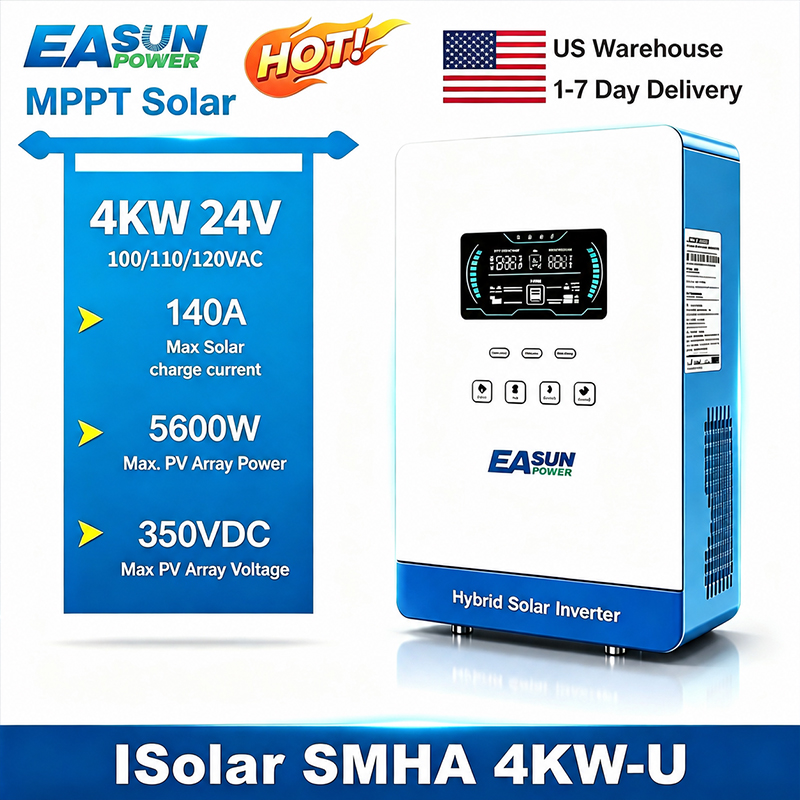 Grid Tie Inverter Limiter 2000W - Inverter Surya Hibrida EASUN POWER 4KW